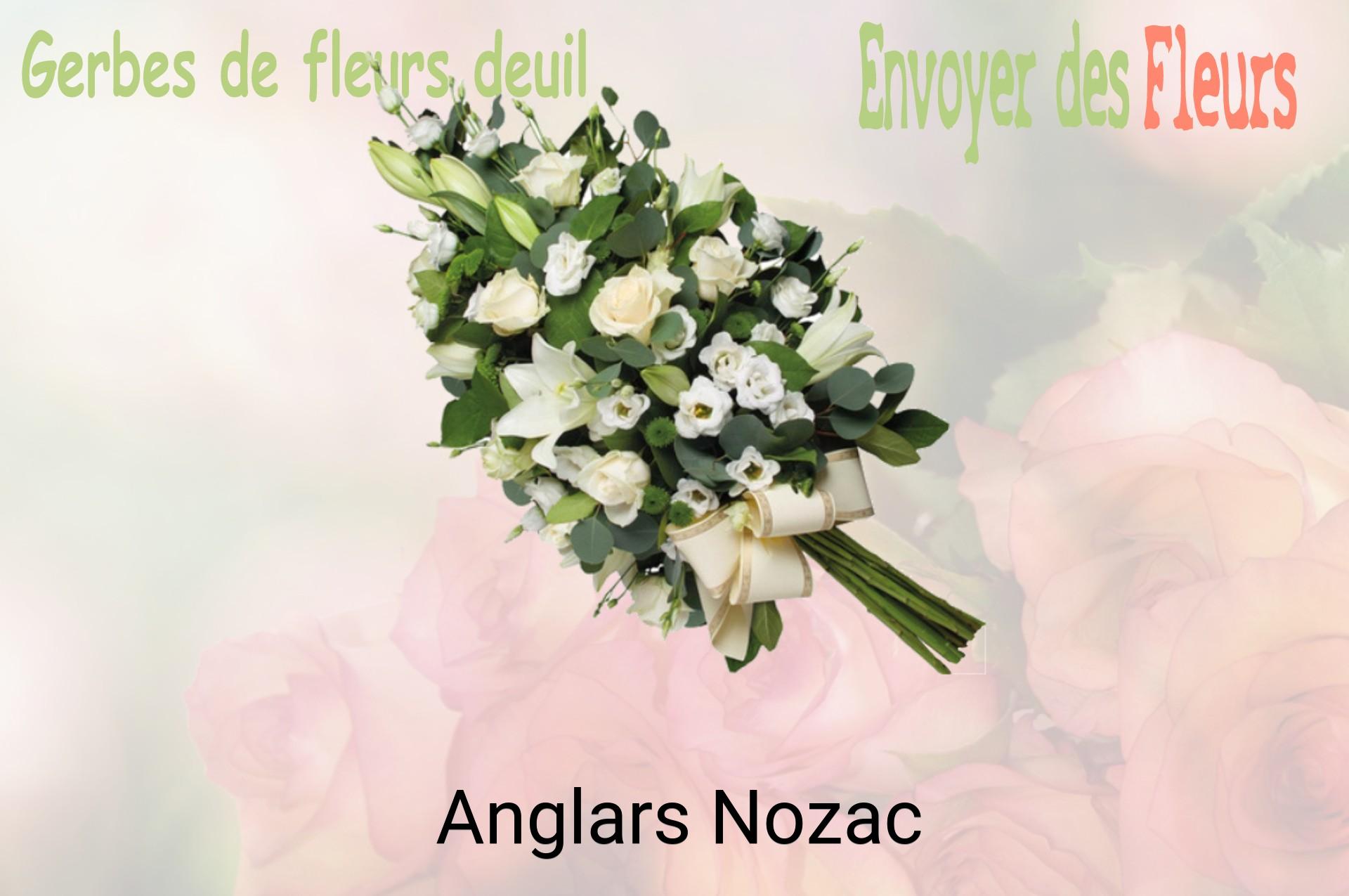 Gerbe de fleurs de deuil livrée à Anglars-Nozac
